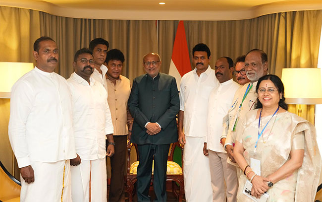Tamil Parties Meet With Vice President of India