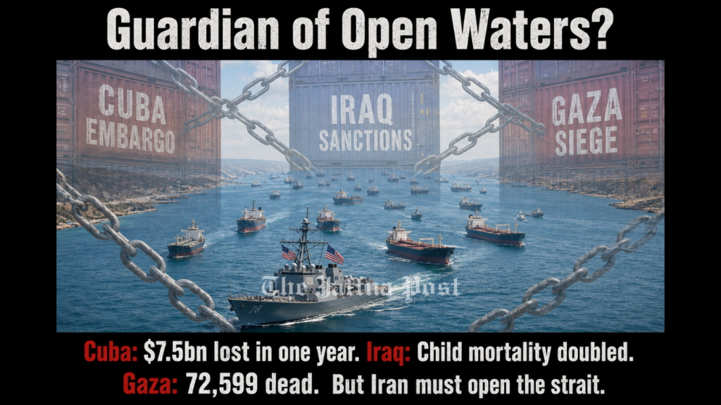The Sanctions Superpower: Blockading Nations While Demanding Free Passage