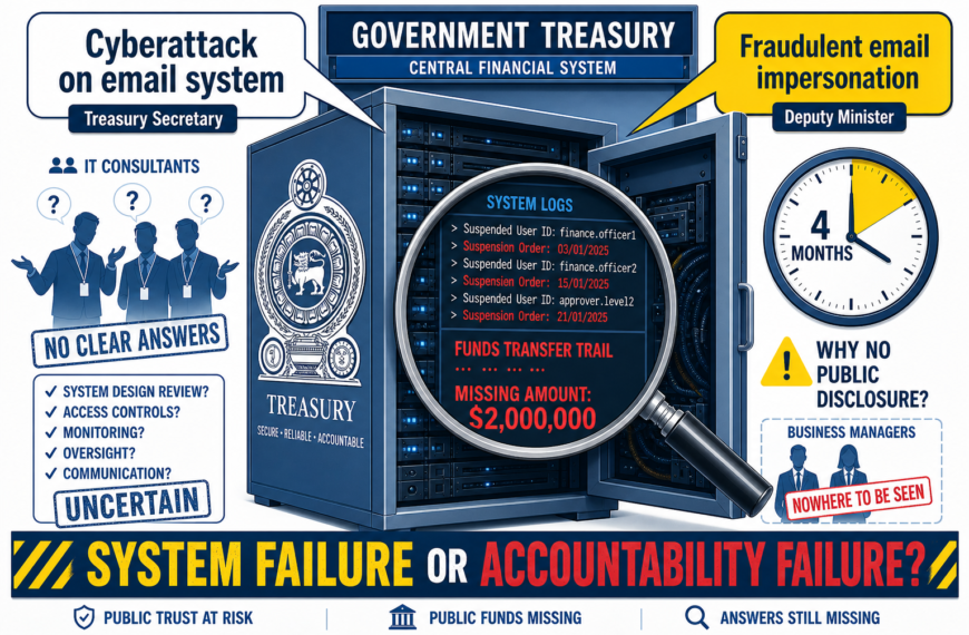 Sri Lanka’s USD 2 Million Treasury Throw Away