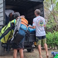 Loading the truck
